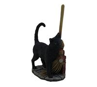 Veronese Design Lisa Parker's a Brush With Magic Black Cat & Broom Statue