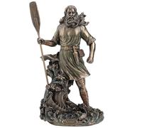 Veronese Design Njord Norse God Of Wind and Sea Bronze Finished Statue 10.75 Inches High