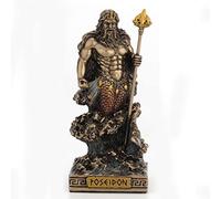 Veronese Design Poseidon God of The Sea Miniature Figurine, Black (WU77443AP)