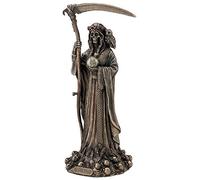 Veronese Design Santa Muerte Antique Bronze Finish Grim Reaper Statue