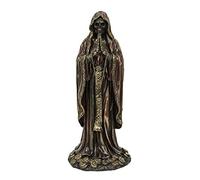 Veronese Design Santa Muerte Rosario Antique Bronze Finish Praying Angel of Death Statue