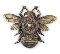 Veronese Design Steampunk Style Bronze Finish Honeybee Wall Clock