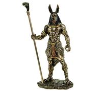 Veronese Egyptian God Anubis, 28 cm, Egyptian Pharaoh, Bronzed Figurine