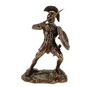 Veronese Figurine of the Hector 24 cm Bronzed Hand Painted Troy Greece Achilles