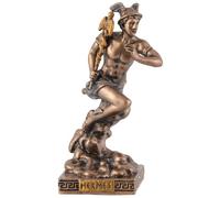 Veronese Greek God Hermes Miniature Figurine with Bronze Colour