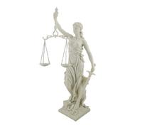 VERONESE Lady Justice Roman Goddess Justitia Themis Statue Marble Finish