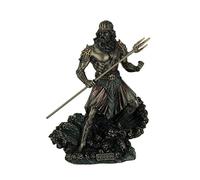 Veronese Metallic Bronze Finish Greek God Poseidon Statue