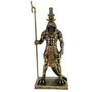 Veronese Sobek Egyptian God of the Nile 29 cm Bronze Resin Figurine