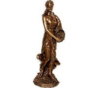 Veronese Statue Greek Goddess Fortune/Tyche/Luck/Fortuna (Decorative Bronze 12.59 inches / 32cm)