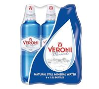 Veroni Still Mineral Water 6 x 1.5L PET bottles - Mineral water sourced from a depth of 201m from the Radom Spring in Poland