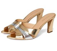Veronica Beard Women's Cassiel Slide Sandals, Gold/Silver, 7.5 UK