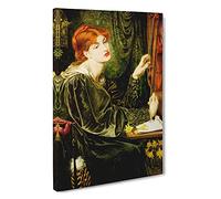 Veronica Veronese By Dante Gabriel Rossetti Canvas Print | Gallery Wrapped 30mm Frame Wall Art | 30x20 inches | Ready to Hang | Classic Picture | Living Room Bedroom Lounge Office