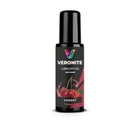 Veronite® Water-Based Lubricant Gel - Cherry - Toy and Condom Safe - Silky Smooth & Easy to Clean - 100ml