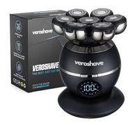 Veroshave 7-Blade Bald Head Shaver for Men - Cordless, Rechargeable Hair Trimmer With Curved Blades, Mess-Free & Full-Shave Travel-Friendly Grooming Kit