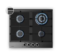 Verosteel Gas Cooktop 4 Burners | Electric Ignition | Natural Gas & LPG Compatible | 8000 W | 60 cm