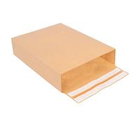 verpacking Folding Envelopes 450 x 350 x 120 mm Brown with Block Base Double Peel and Tear Thread [Choice of Size and Quantity] Kraft Paper Pack of 200