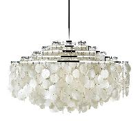 Verpan Fun 11DM Pendant Chrome & Mother of Pearl