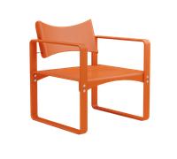 Verpan Series 270 F Dining Chair With Armrests Orange