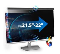 VERPONITY Magnetic Computer Privacy Screen 21.5-22 Inch, Aesthetic Hanging Privacy Screen for Computer Monitor with Anti-Blue Light Coating, Removable Magnetic Attachment Computer Monitor Privacy