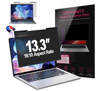 Verponity Magnetic Laptop Privacy Screen 13.3 Inch 16:10 Display, Removable Computer Screen Privacy Shield, Anti-Glare Blue Light Protector Compatible with Dell Hp Lenovo Acer Asus Samsung