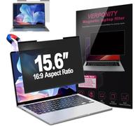 Verponity Magnetic Laptop Privacy Screen 15.6 Inch 16:9 Display, Removable Computer Screen Privacy Shield, Anti-Glare Blue Light Protector Compatible with Dell Hp Lenovo Acer Asus Samsung