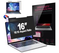 Verponity Magnetic Laptop Privacy Screen 16 Inch 16:10 Display, Removable Computer Screen Privacy Shield, Anti-Glare Blue Light Protector Compatible with Dell Hp Lenovo Acer Asus Samsung