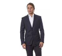 Verri Mens Classic Suit Jacket Formal Wear - Dark Blue Wool - Size EU 50 (Mens)