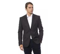 Verri Mens Tailored Suit Jacket Classic Design - Dark Grey Wool - Size EU 50 (Mens)