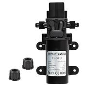 VerRich DC 12V Water Pump 100PSI 7 Bar Diaphragm Pump Built in Pressure Switch 4L/Min 1GPM 3/8" 10mm Connector for Water taps,Motorhome,Caravan