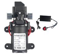 VerRich G1/2" 20mm 12V Water Pumps Diaphragm Pump with Power Supply Adaptor