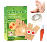 Verruca Treatment, Wart Remover Patches, 30 Pack Verruca Plasters & Corn Plasters for Feet Toes Fingers Hands, Adhesive Pads for Wart, Corns and Callus Care