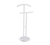 Versa Begna Modern Multifunctional Nightstand with 2 Hangers for Men's or Women's Clothes, Measurements (H x L x W) 100 x 28.5 x 45 cm, Steel, Black