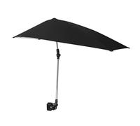 Versa-Brella Adjustable Umbrella with 360 Degree 3-Way Swivel, UPF 50+ Lining for Chairs, Lightweight & Easy Set Up, 107cm, For Beach, Camping, Outdoor Patio,Sports Activities and Strollers- Black