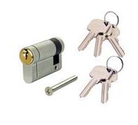 Versa Hardware Dual Finish 6-Pin Half Euro Cylinder - 40/10 (50mm Overall)