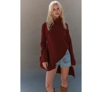 Versa Sweater Tunic by free-est at Free People in Brick, Size: XS - female