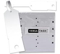 Versa-Tags Self-Locking Plastic Arrow Key Tags - Easy-to-Use and Economical ID Tags for Bulk Dealer Supplies or Mechanic Use Or Small Parts White 1000
