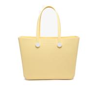 Versa Tote CARRIE Large Rubber Beach Bag Lightweight Waterproof Washable Durable Travel Tote for Boat Pool Sports Gym, Banana