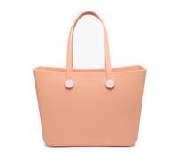 Versa Tote CARRIE Large Rubber Beach Bag Lightweight Waterproof Washable Durable Travel Tote for Boat Pool Sports Gym, Lt. Peach, L