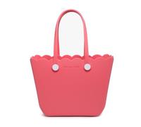 Versa Tote ROSE Rubber Beach Bag Lightweight Waterproof Washable Durable Travel Tote for Boat Pool Sports Gym, Coral Pink, M