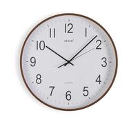 Versa Wall Clock Plastic Quartz Wood MDF 5.5 x 40 x 40 cm