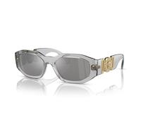 Versace VE4361 Sunglasses Transparent Grey / Light Grey Silver Mirror