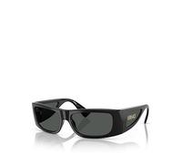 VERSACE 0Ve4482 Pillow Sunglasses- Black, Black, Men Black
