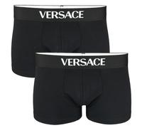 Versace 2-Pack Essential Tex Jersey Low Rise Trunks, Black - X-Large