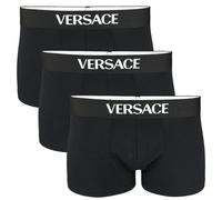 Versace 3-Pack Essential Tex Jersey Low Rise Trunks, Black - X-Large