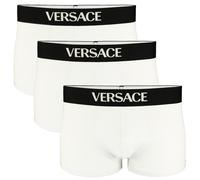 Versace 3-Pack Essential Tex Jersey low Rise Trunks, Optical White - Large