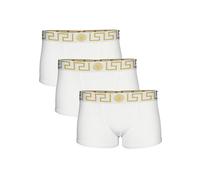 VERSACE 3-Pack Greca Border Boxer Trunks, White - XX-Large