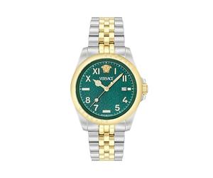 Versace Anteo Men's Green Dial & Two Tone Bracelet Watch