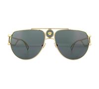 Versace Aviator Gold Grey Sunglasses Versace Gold One Size