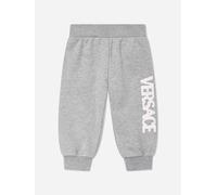 Versace Baby Boys Damier Logo Joggers in Grey - Grey - 24 Mths