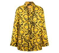 Versace Barocco-print pyjama shirt - Yellow 4